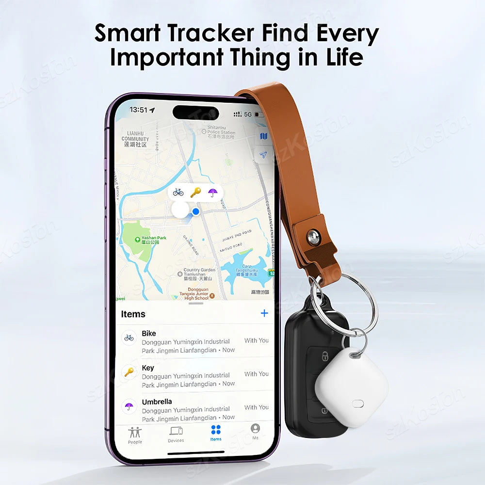Mini GPS Tracker Smart Tag Compatible with iOS Find My APP Global Locator Anti-lost Finder for Car Pet Keys Wallet Suitcase iTag
