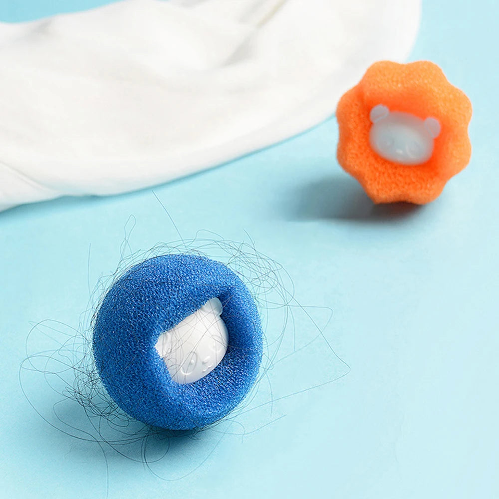 3PCS Reusable Hair Remover Washing Machine Hair Catcher Laundry Ball Dryer Ball for Clothing Dog Cat Pet Hair Remover